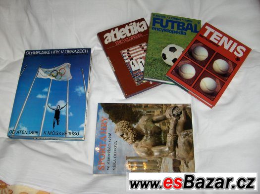 Sportovní tématika - 5 zajímavých encyklopedických knih.