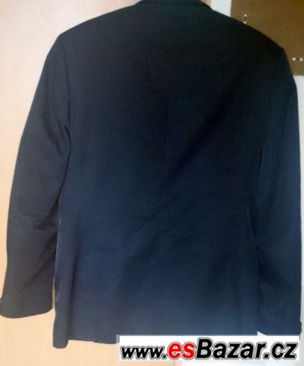 pansky oblek cerny,vel.46(M),jako novy za 1000 Kc+posta-doho