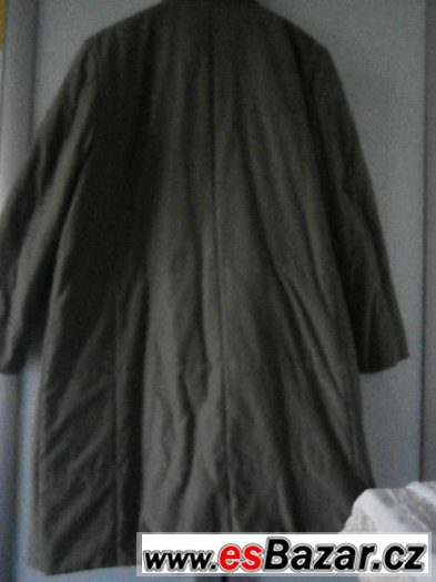 luxusni damska bunda - olivova barva,vel.XL( i pro tehotnou)