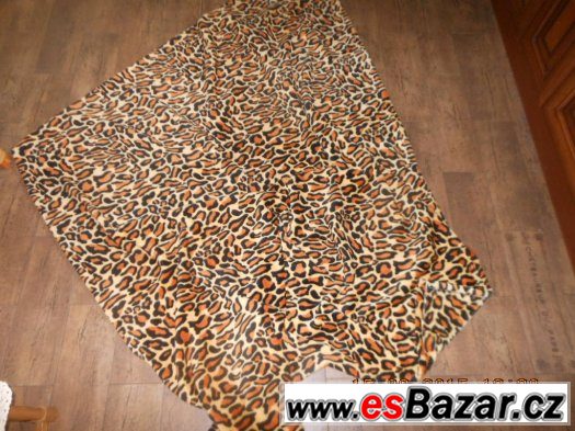 DEKA JEMNÁ 100% MIKROTKANINA LEOPARD+DRUHÁ KÁRO DEKA ZDARMA