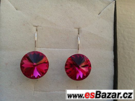 nausnice-se-swarovski-rivoli-fuchsia-12-mm-nove