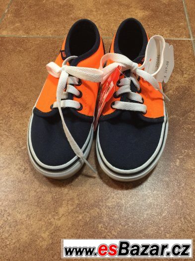 Boty Vans oranžová s tmavě modrou