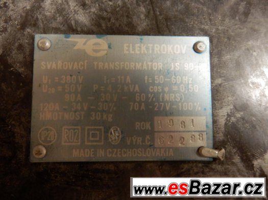Svařovací transformátor ELEKTROKOV JS 90-1