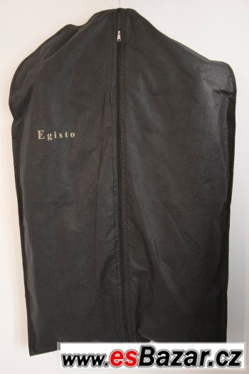 Prodám černý, vlněný, italský oblek Egisto velikosti 46
