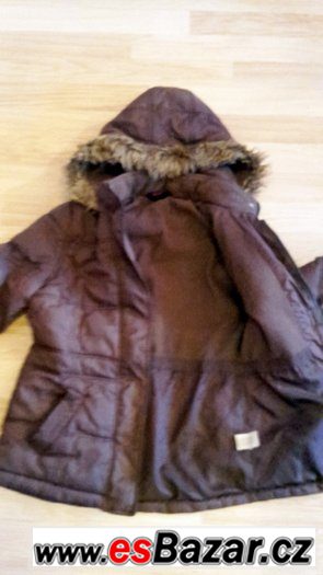 Zimní kabatek s kapucí v. 128-134 značka YD