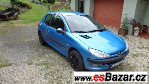 Peugeot 206 1,4i, 55kw, rv. 2003, nová stk, najeto 91000km