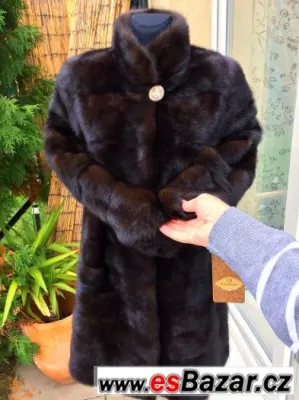 Novy pravý norkovy kožich Řecko  uni S/M/L
