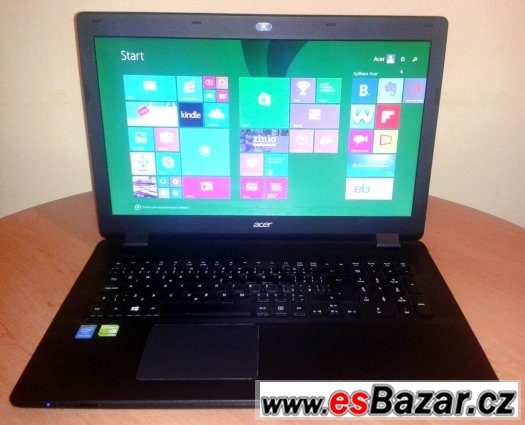 Acer Aspire E17 Black v perfektním stavu s příslušenstvím.