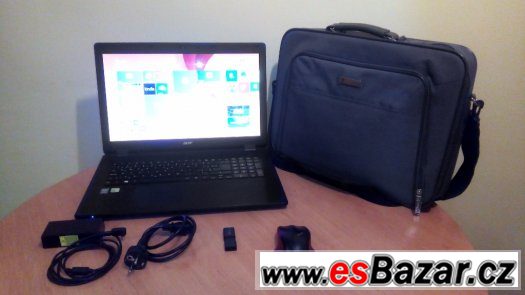 Acer Aspire E17 Black v perfektním stavu s příslušenstvím.