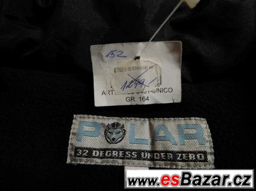 Zimní bunda POLAR, nepromokavá vel.152 a 164 s odepínací kap Zimní bunda POLAR, nepromokavá vel.152 a 164 s odepínací kap