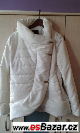 Bílá- smetanová zimní bunda Pietro Filipi