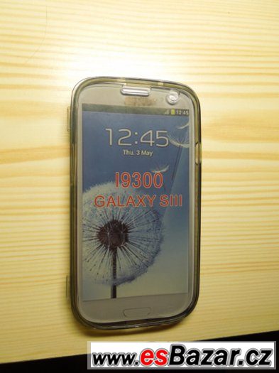 Šedé silikonové flipové pouzdro na Samsung Galaxy S3 (i Neo)