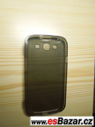 Šedé silikonové flipové pouzdro na Samsung Galaxy S3 (i Neo)