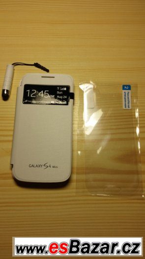 Samsung Galaxy S4 mini bílé flipové pouzdro S View