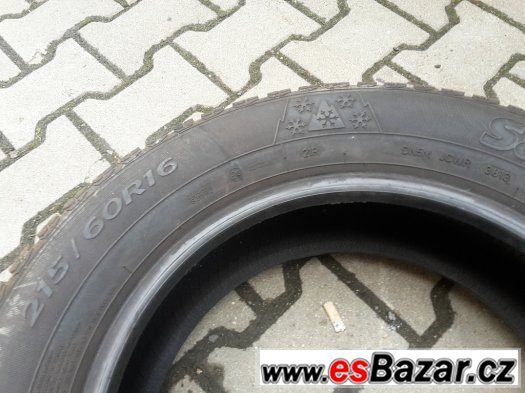 2x zimni pneu 215/60/16 99H sava goodyear.