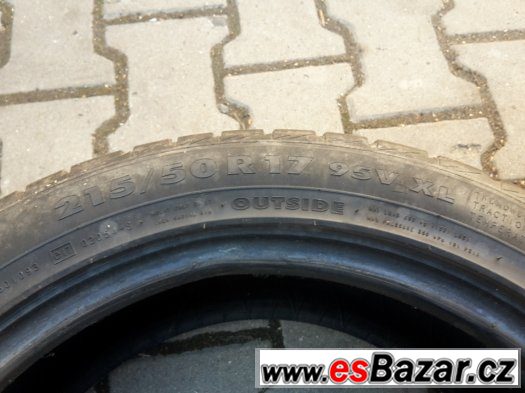 2x zimni pneu 215/50/17 nokian 95V XL