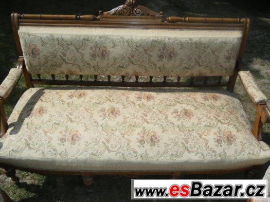 Starožitná sedačka sofa + křesla