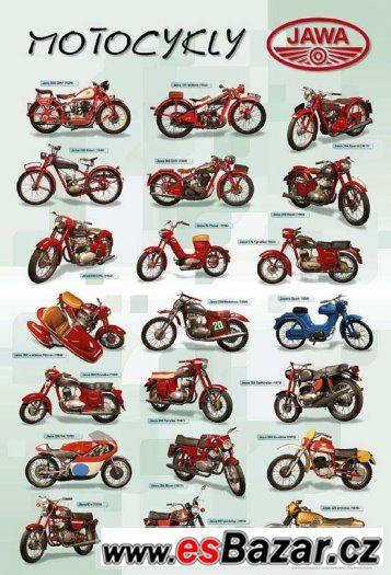 Plakát motocykly Jawa