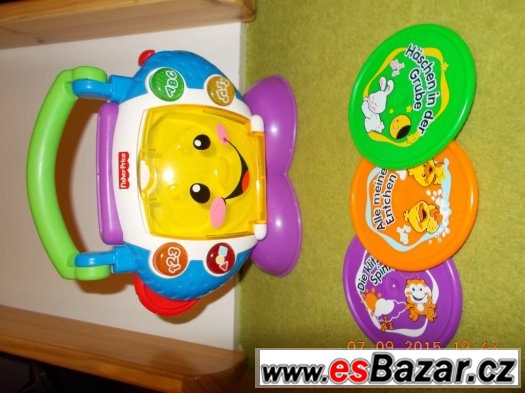 Hrající, mluvící hračky Fisher Price, Chicco, Vrtech-německé