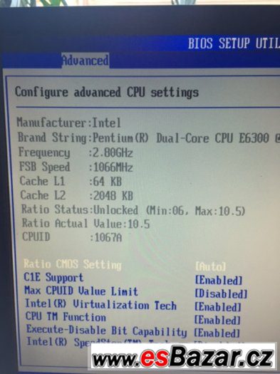 Komplet PC sestava Intel Pentium Dual Core s 19