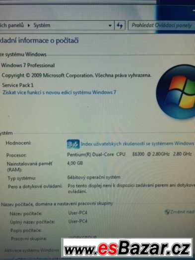 Komplet PC sestava Intel Pentium Dual Core s 19