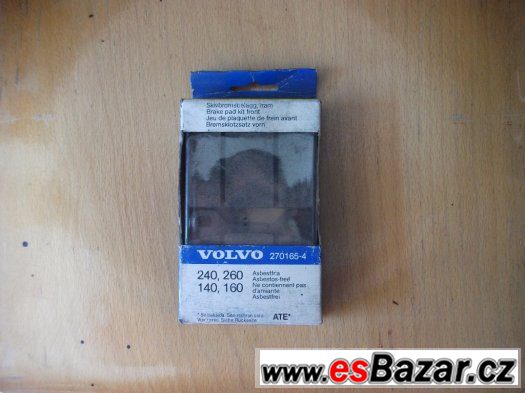 brzdové destičky volvo 140,160,240,260