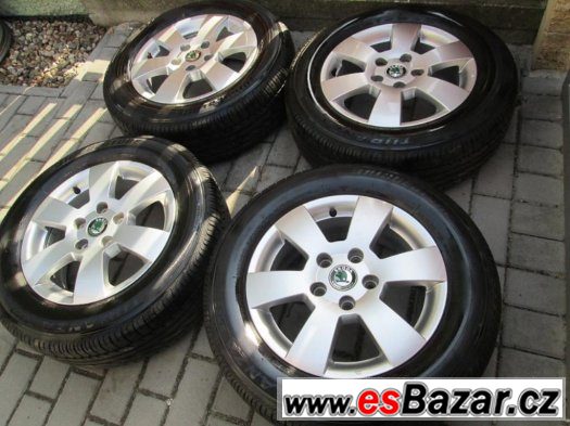 ALU zimní kola orig Škoda 15' 5x112 Octavia II Deimos