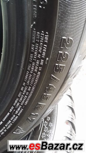Pneumatiky 225/45 R17 zimní Michelin 80% 4ks pneu