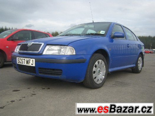 Octavia 1,9 TDI dovoz Anglie volant vpravo