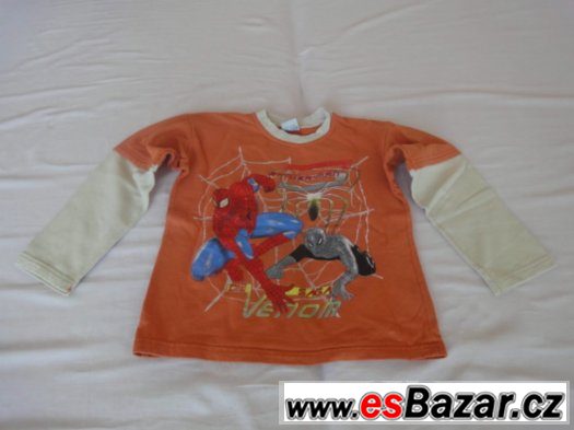 Dětské tričko Spiderman značky Sports Wear. Délka 43cm, prsa