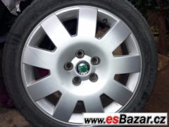 Originál sadu ALU disků 17" 5x112 ,Škoda Superb, Octavia, VW