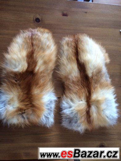 Kožešinové rukavice z polární lišky