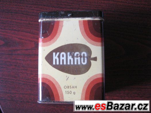 retro plechová krabička KAKAO