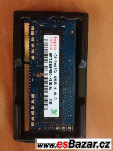 paměť 2x1GB pro notebook - SDRAM DDR3
