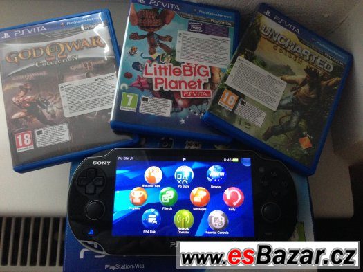 PS Vita 16GB 3 hry TOP stav 3G Wifi