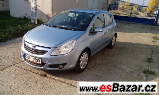 Opel Corsa 1.2i 16Vr.v.2007 odpočet DPH,78500bez DPH