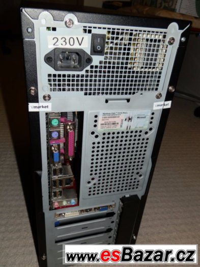 P4 2,8 GHz, 1 GB RAM, 250 GB HDD, monitor Acer 17