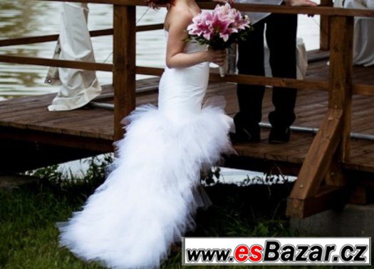 Originální svatební šaty šité na zakázku - SLEVA