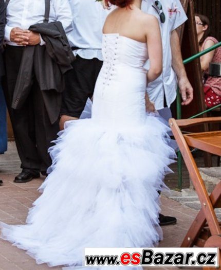 Originální svatební šaty šité na zakázku - SLEVA