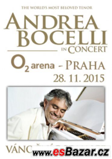 Koupím vstupenku na ANDREA  BOCELLI