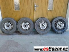 zimní vzorek 9,5mm Barum snowanis 195/70/15 C + disky 5x112