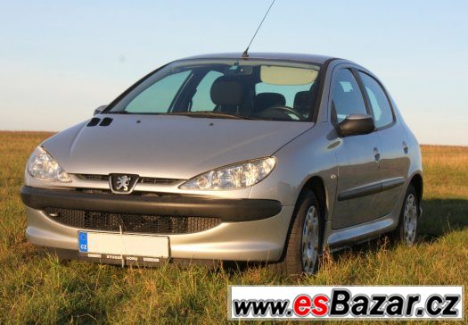 Peugeot 206 1.4HDi-50kw, 2005, klima, 6x airbag,nová STK