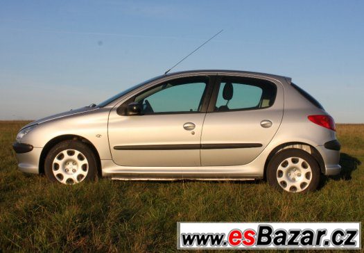 Peugeot 206 1.4HDi-50kw, 2005, klima, 6x airbag,nová STK