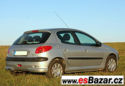 Peugeot 206 1.4HDi-50kw, 2005, klima, 6x airbag,nová STK