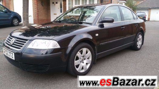 VW Passat 1.9 TDI 74 kw/100 k AUB sedan, černá met