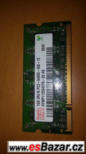 Prodám SO-DIMM modul ram 1 GB DDR2 800 MHz