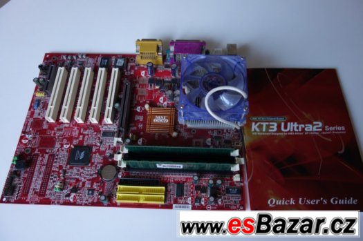 Základní deska MSI KT3Ultra2+AthlonXP 1700+DDR256+128MB