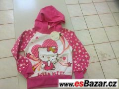 Nádherná mikča s kapuckou Hello Kitty vel. 95 - NOVÁ
