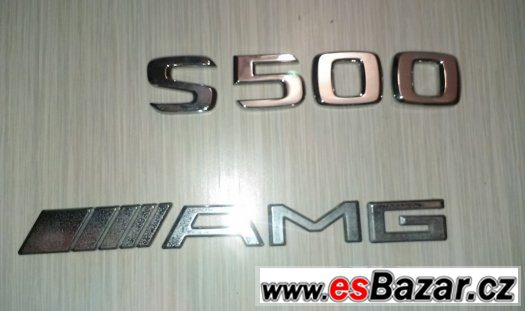 Mercedes w220 emblém na kryt originál s500 ///AMG
