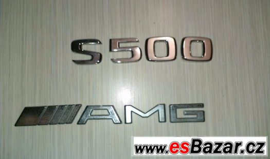 Mercedes w220 emblém na kryt originál s500 ///AMG